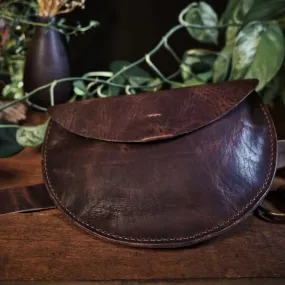 Rosemont Leather Fanny Pack – Dark Brown Edition