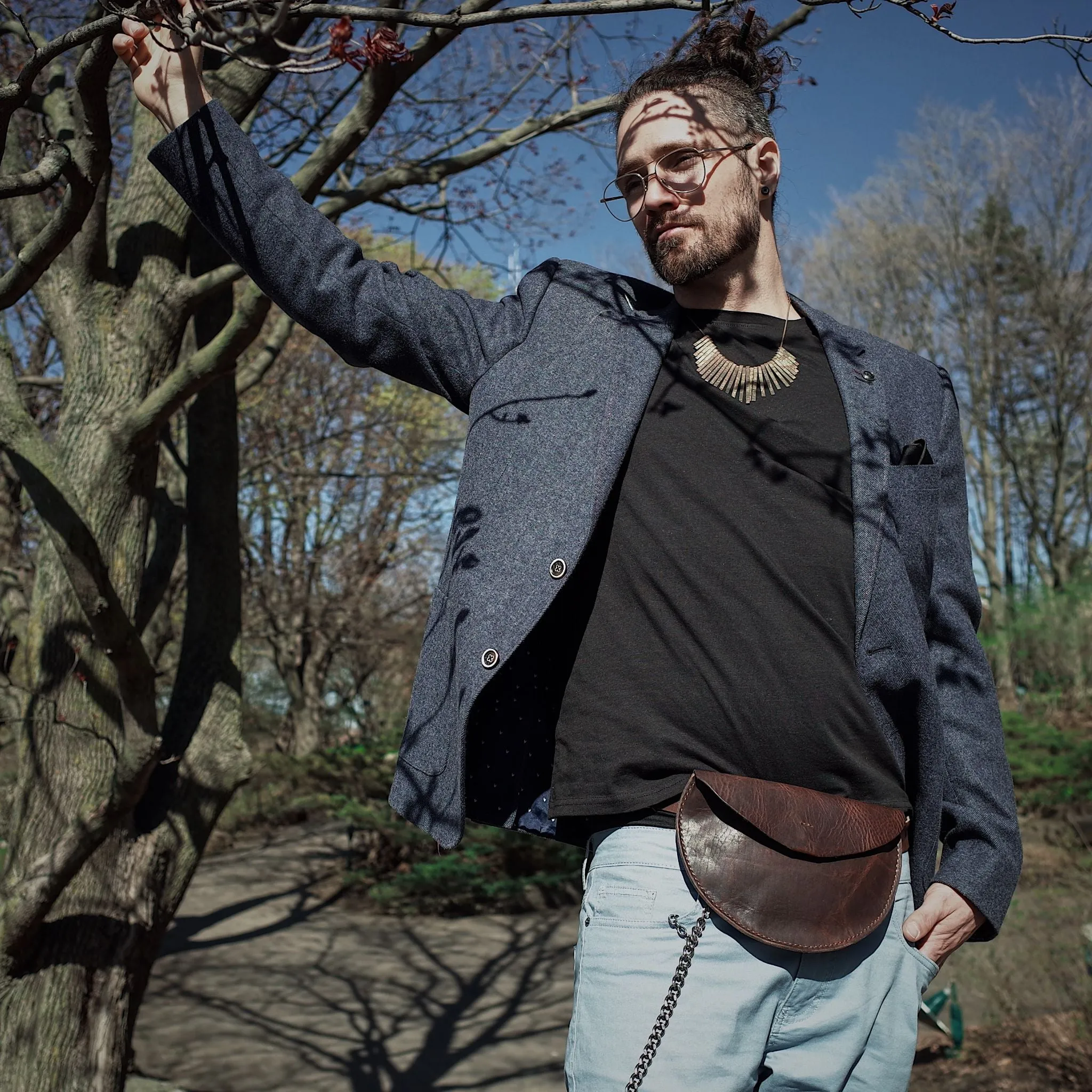 Rosemont Leather Fanny Pack – Dark Brown Edition
