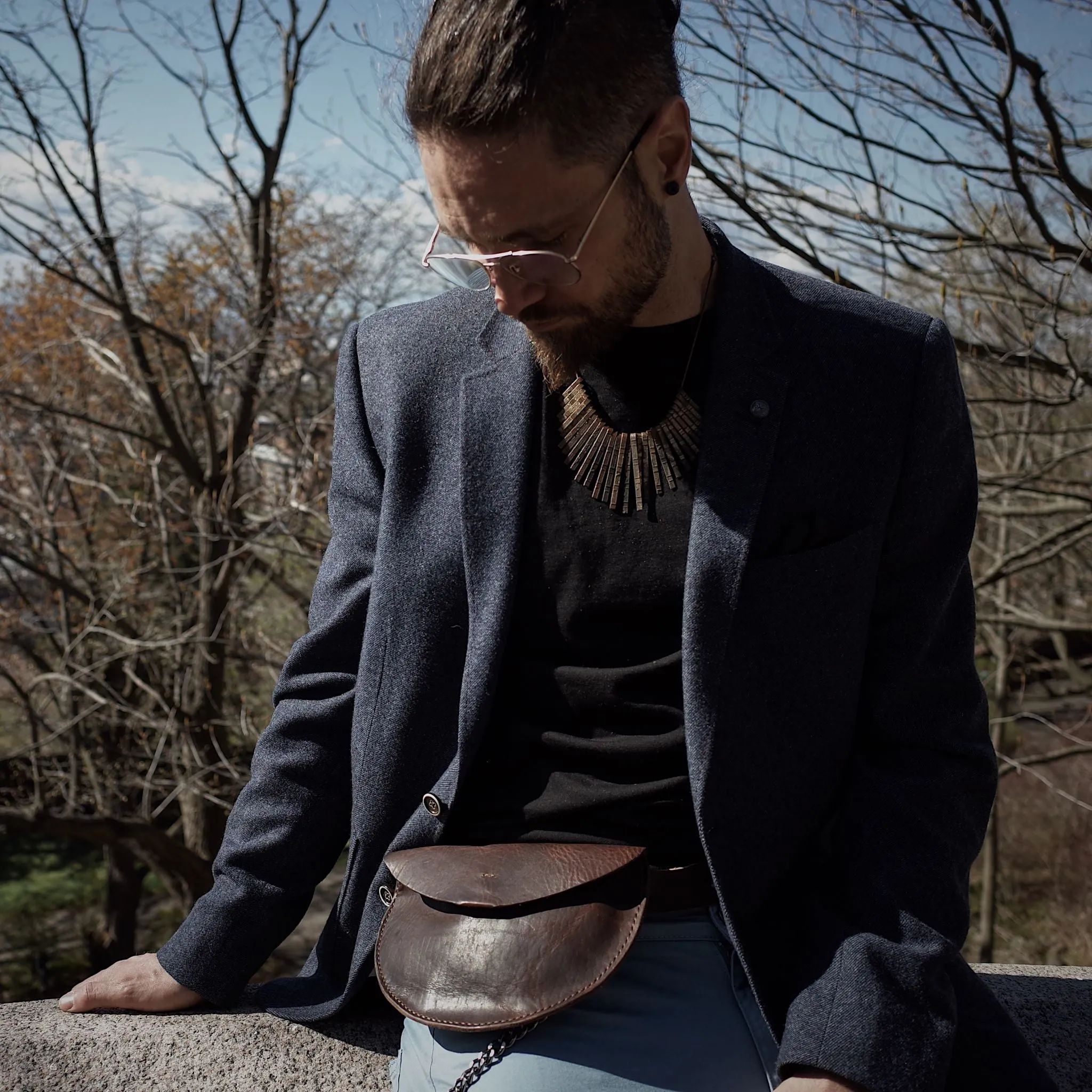 Rosemont Leather Fanny Pack – Dark Brown Edition
