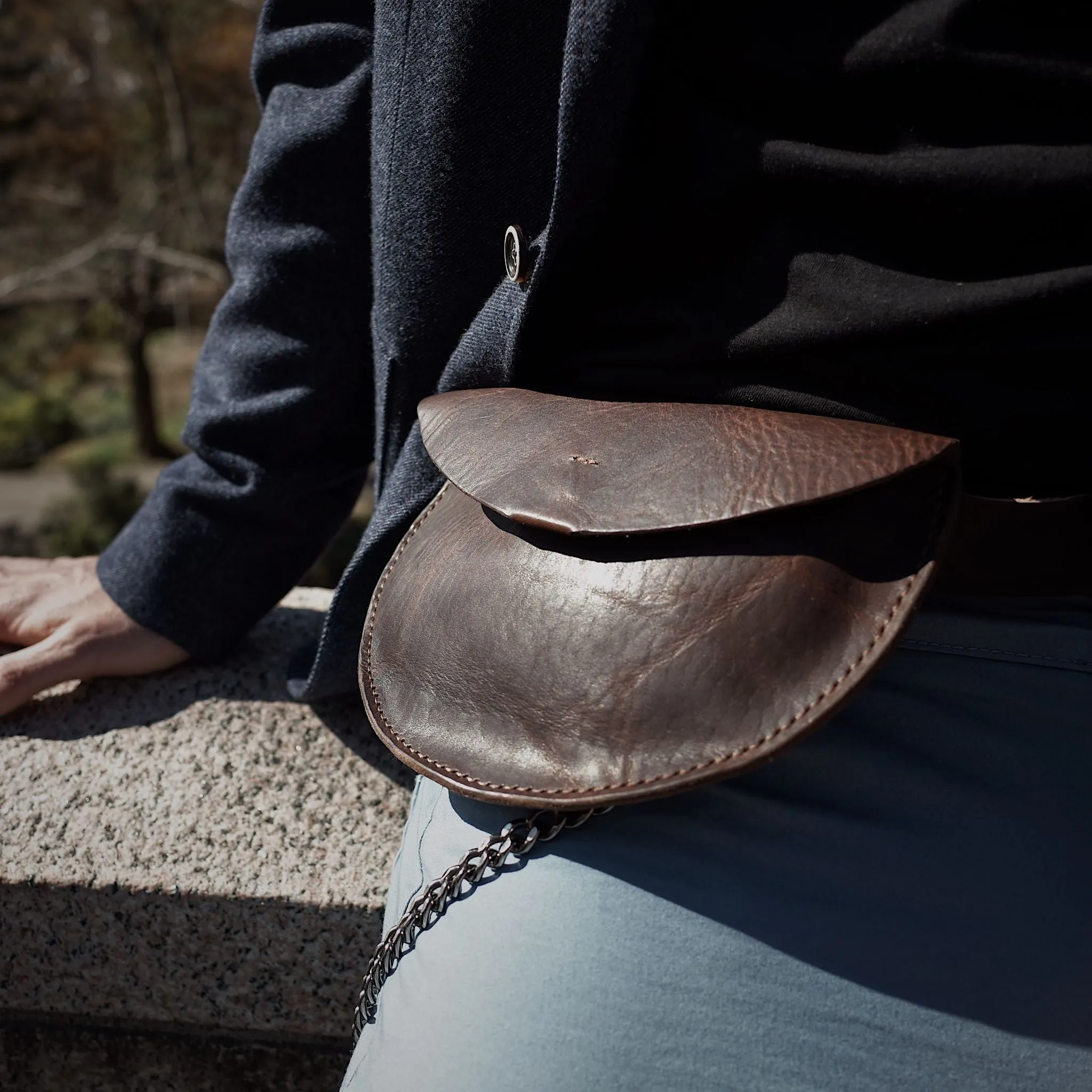Rosemont Leather Fanny Pack – Dark Brown Edition
