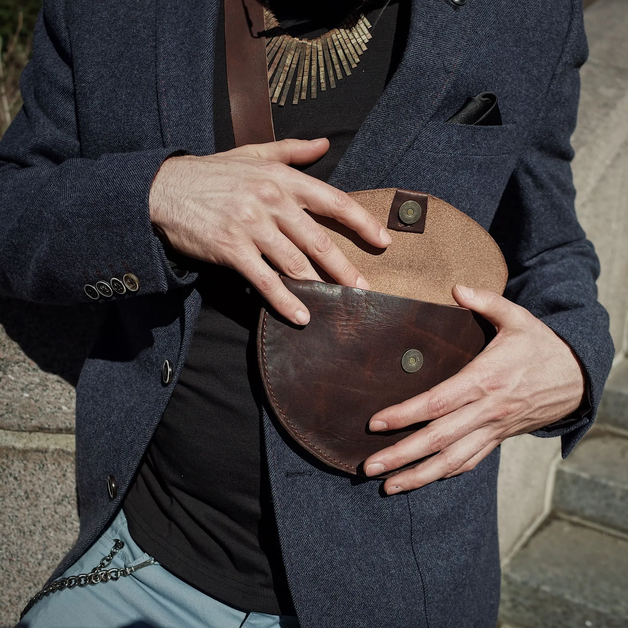 Rosemont Leather Fanny Pack – Dark Brown Edition