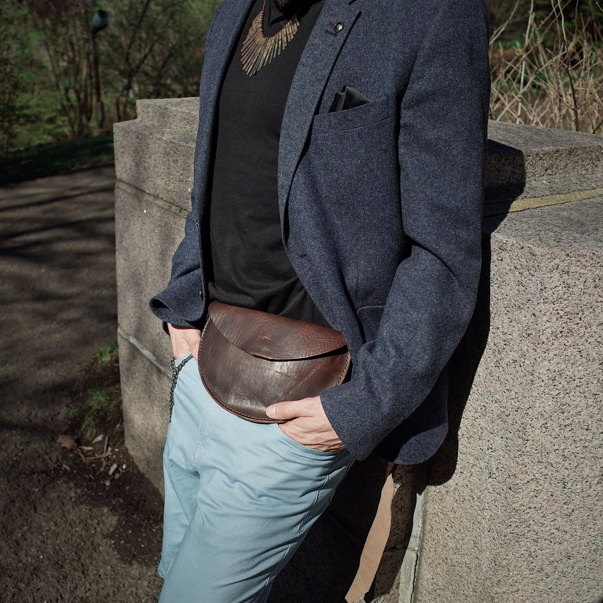 Rosemont Leather Fanny Pack – Dark Brown Edition