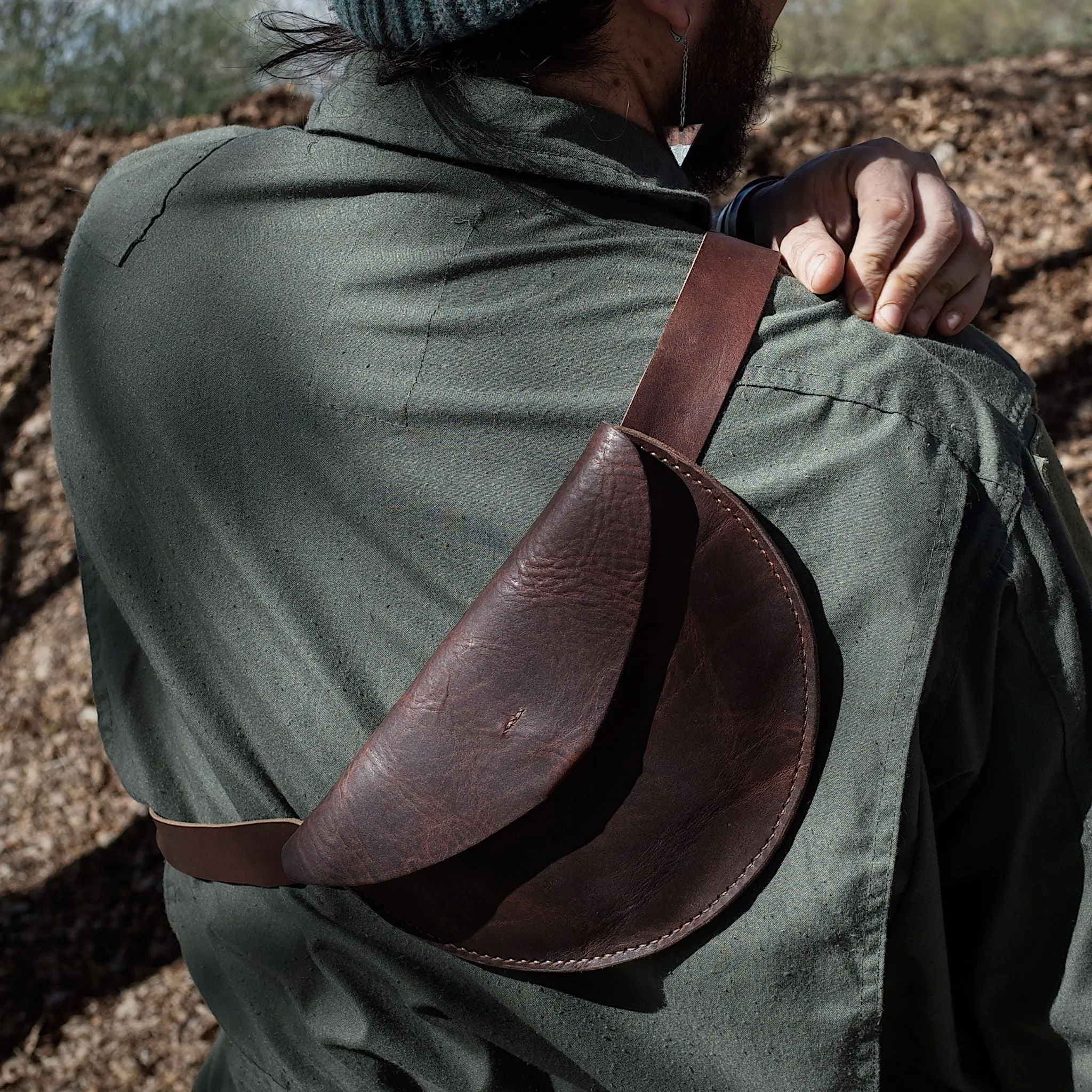 Rosemont Leather Fanny Pack – Dark Brown Edition
