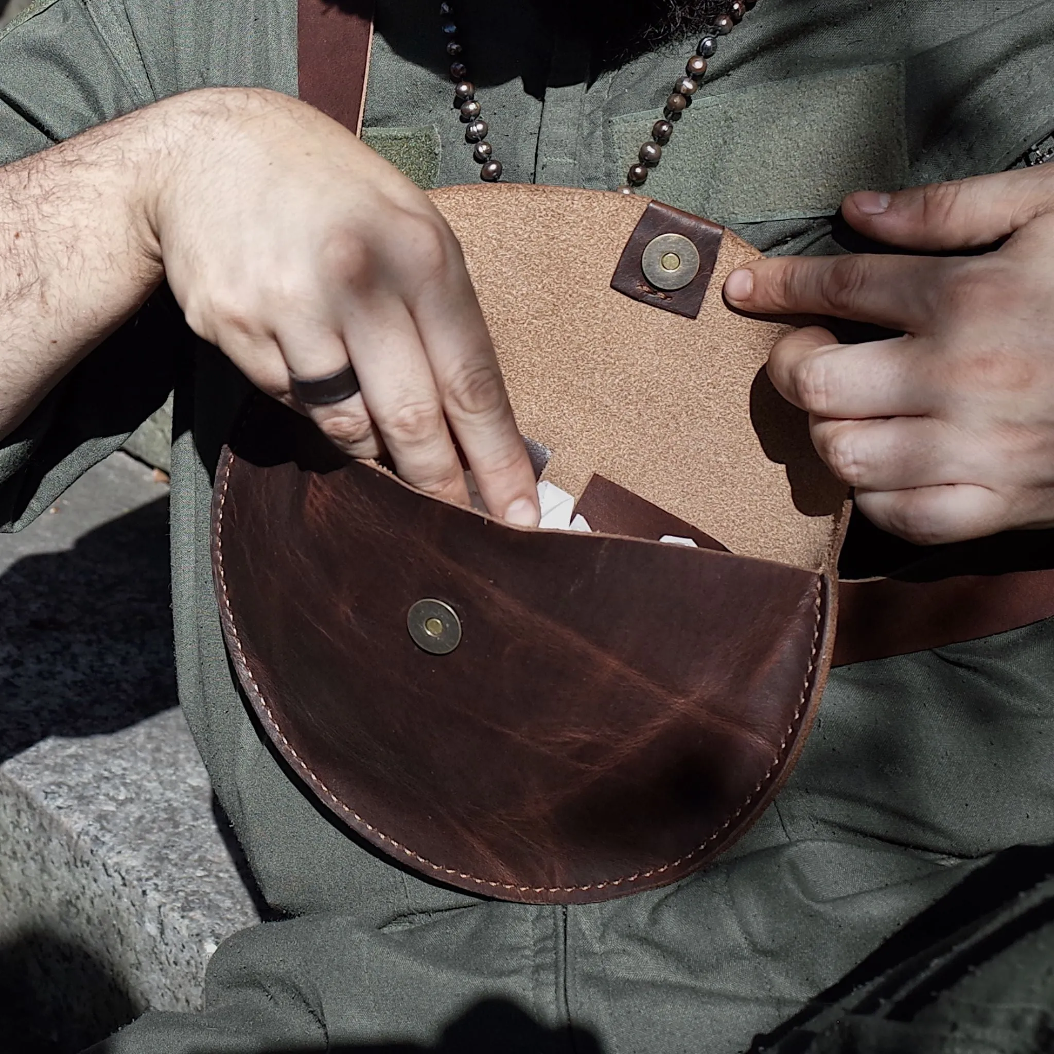 Rosemont Leather Fanny Pack – Dark Brown Edition