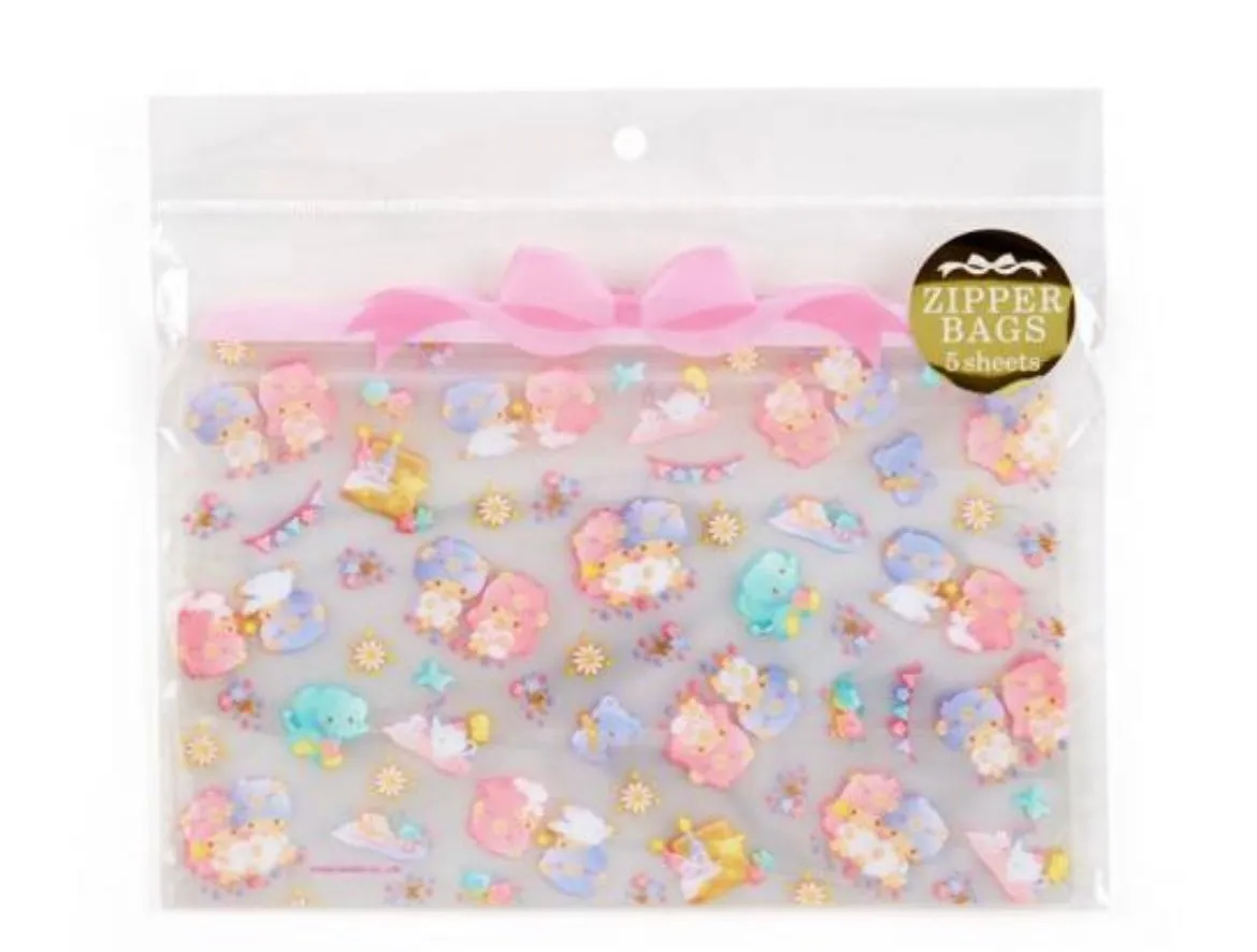 Sanrio Reusable Zipper Bags Set (5 pcs)