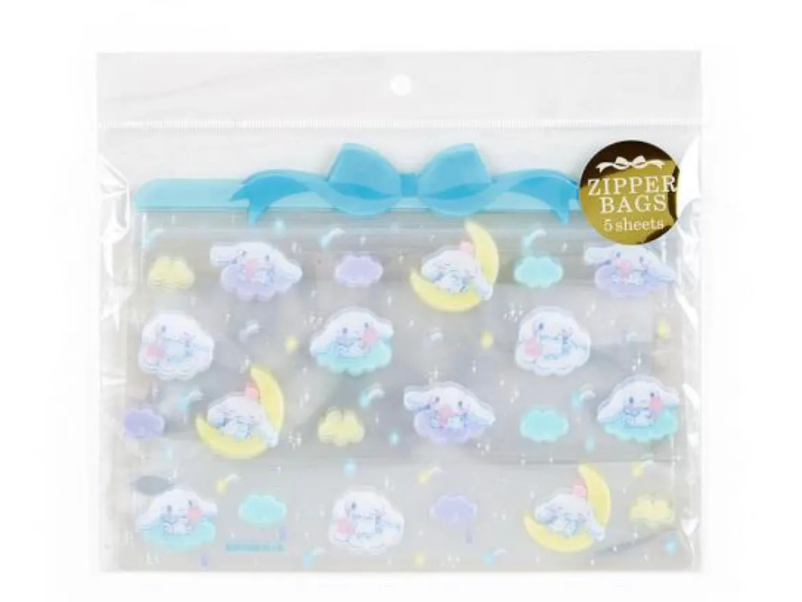 Sanrio Reusable Zipper Bags Set (5 pcs)