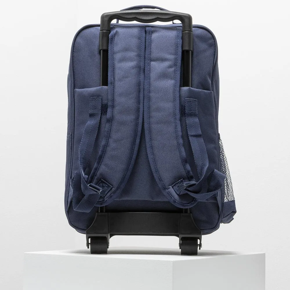 School Trolley Bag Navy