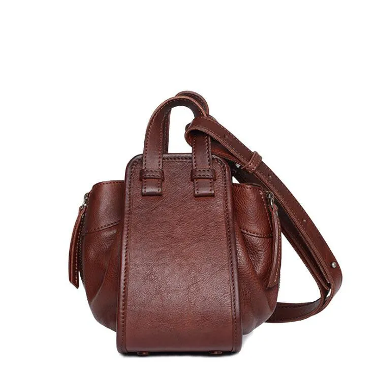 Small Women's Genuine Leather Crossbody Purse Genuine Leather Handbags For Women