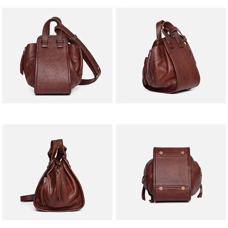 Small Women's Genuine Leather Crossbody Purse Genuine Leather Handbags For Women