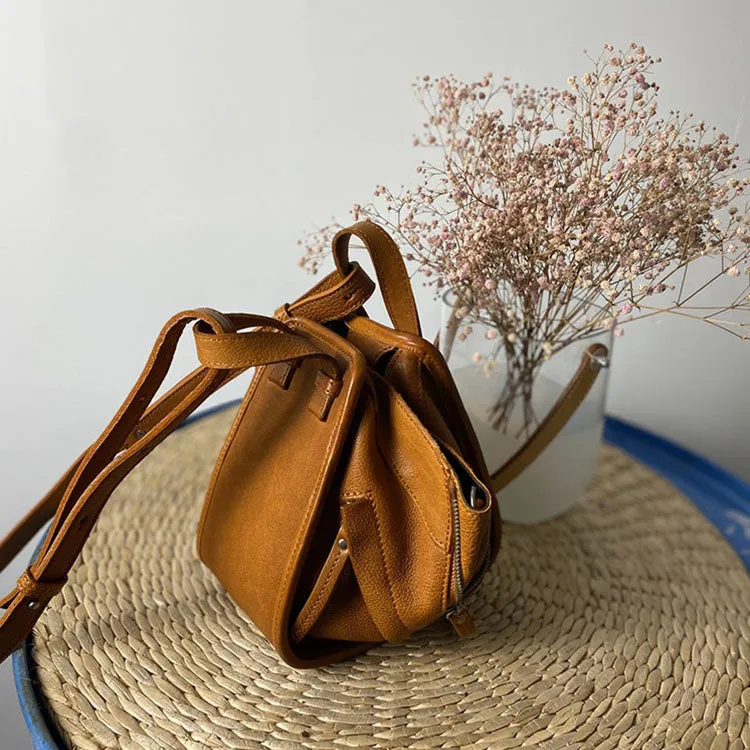 Small Women's Genuine Leather Crossbody Purse Genuine Leather Handbags For Women