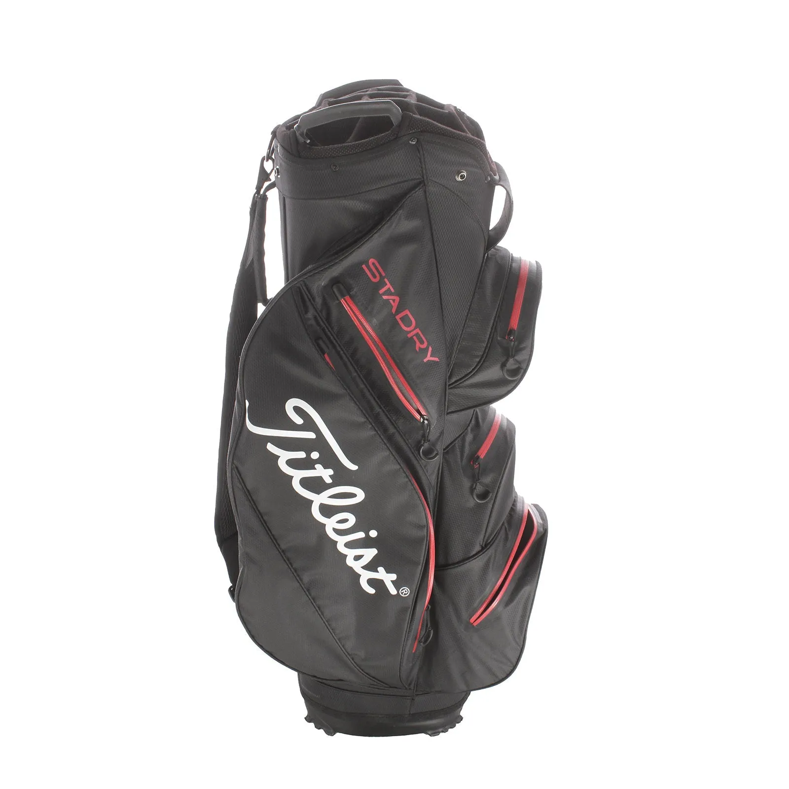 Titleist Staydry Cart Bag - Black/White/Red