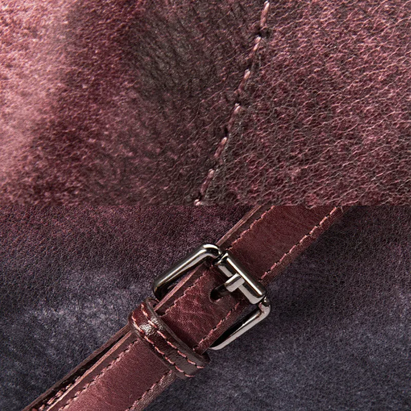 Unique Dyed Leather Womens Handbags Shoulder Bag Purses for Women
