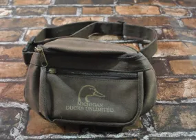 Vintage Ducks Unlimited Michigan Leather Fanny Pack