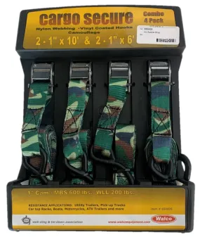 Walco Ratchet Strap 4 Pack - Camoflauge