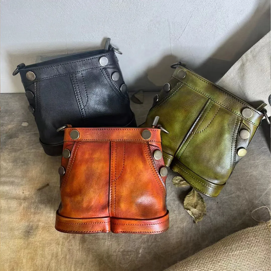 Womens Mini Side Bag Genuine Leather Crossbody Bags