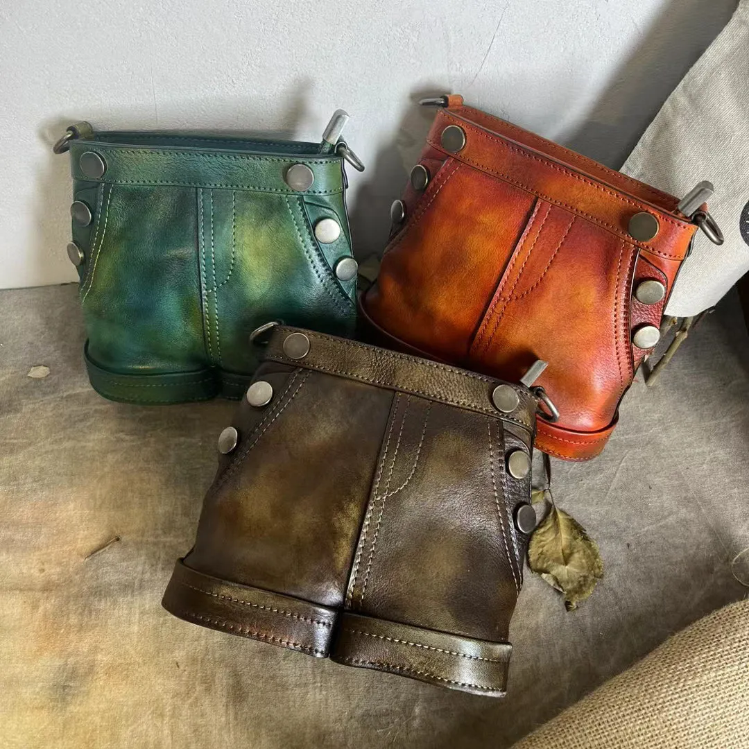 Womens Mini Side Bag Genuine Leather Crossbody Bags