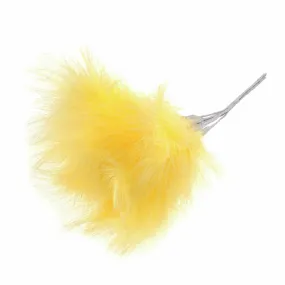 Yellow Fluff Feathers (Pack of 6)