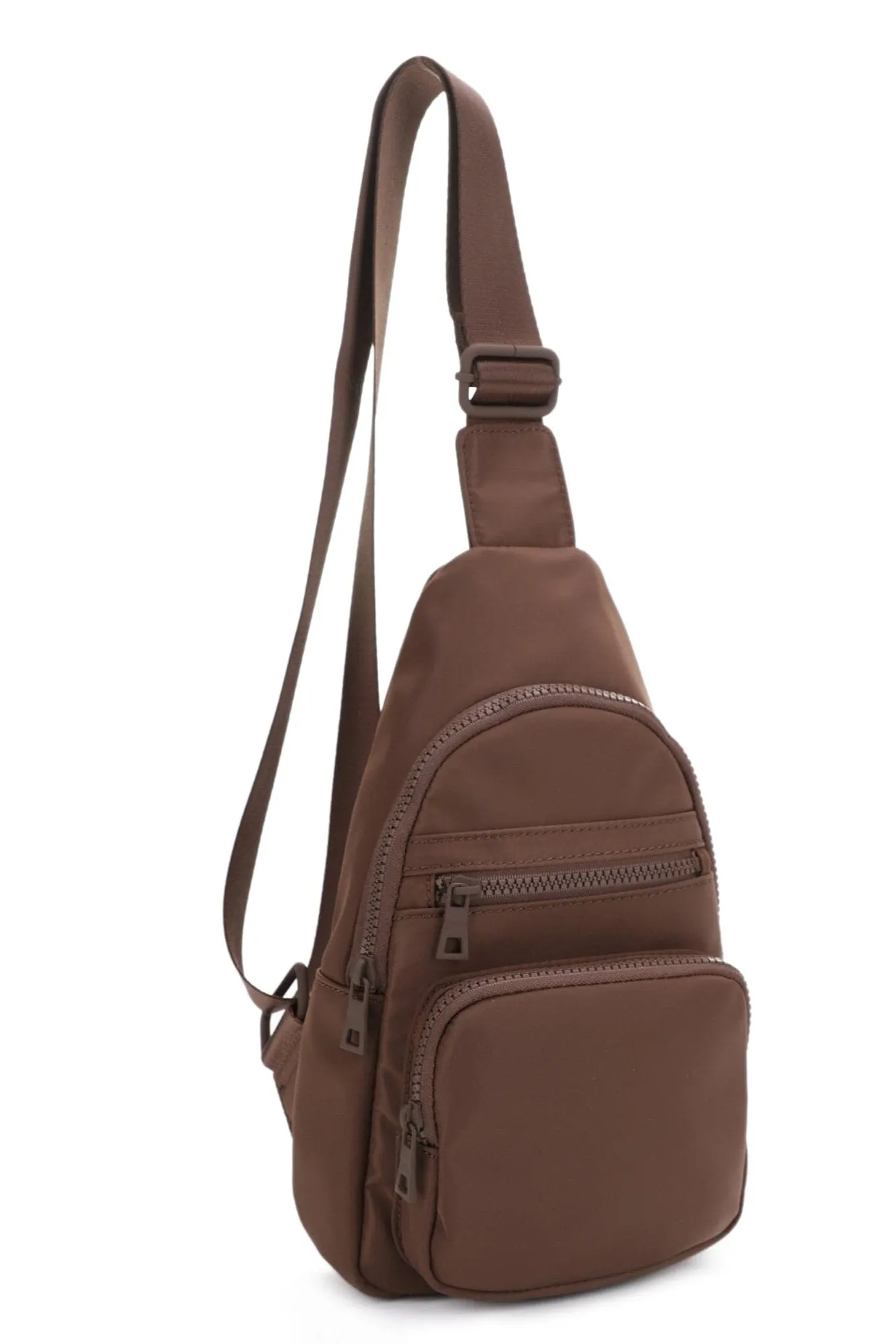 YL20534 Kristen Nylon Multi Pocket Sling Bag