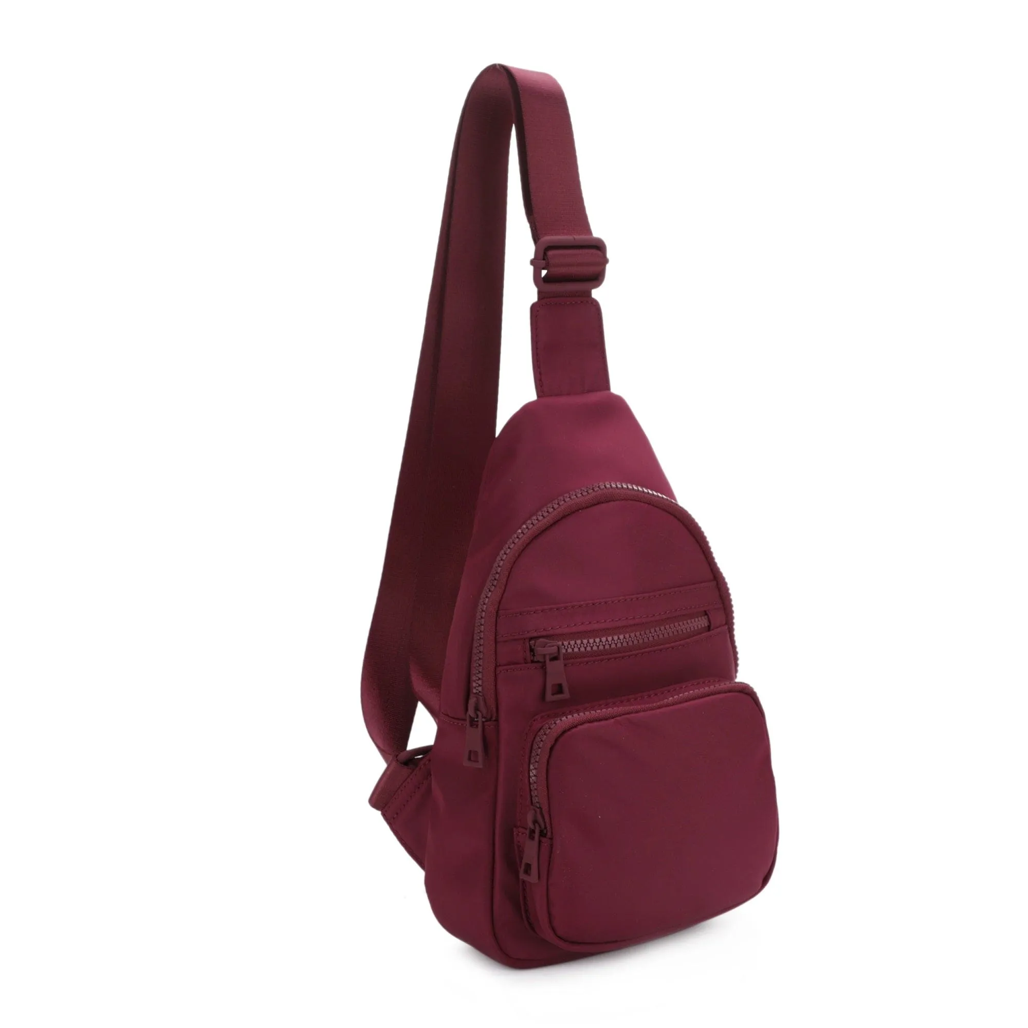 YL20534 Kristen Nylon Multi Pocket Sling Bag