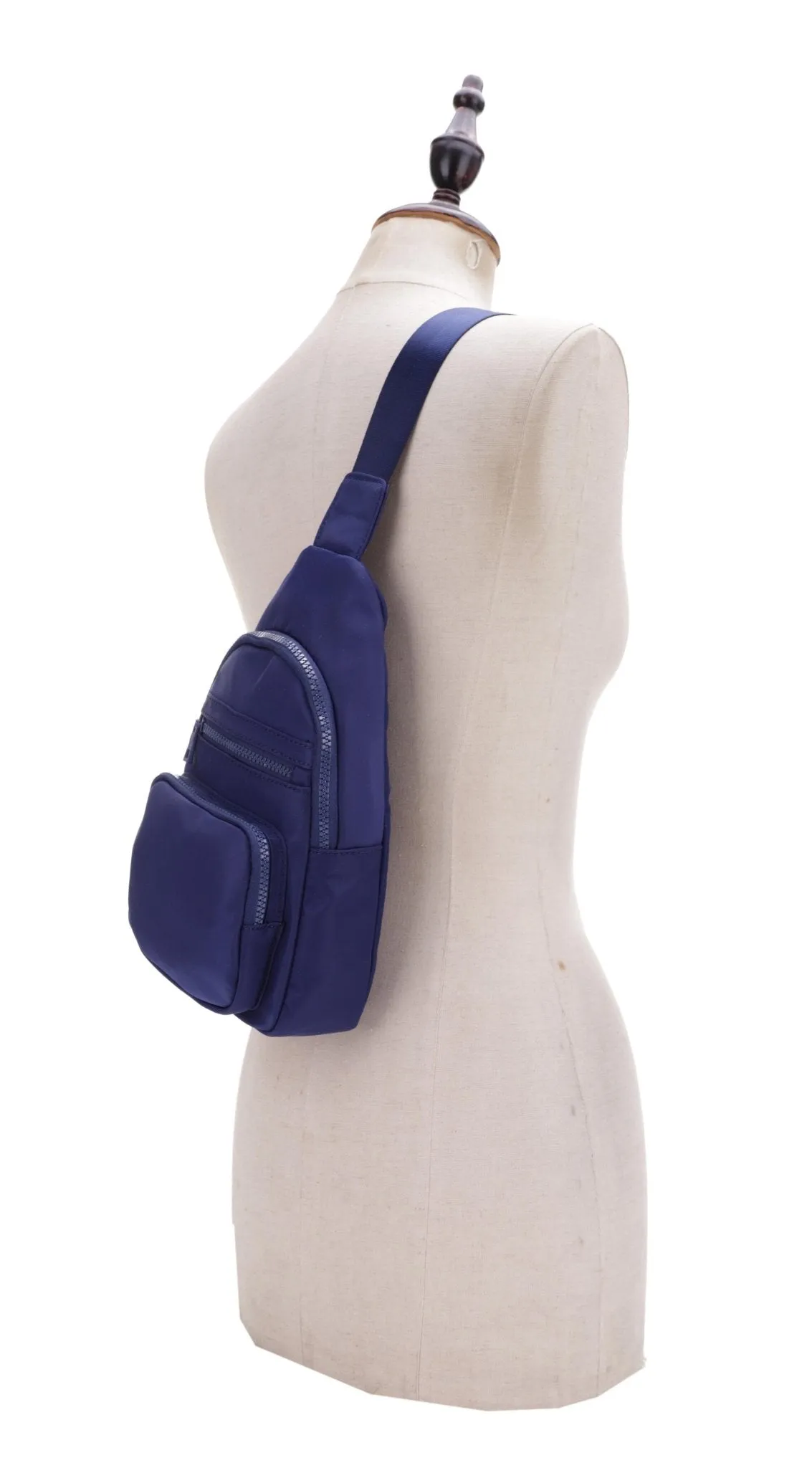 YL20534 Kristen Nylon Multi Pocket Sling Bag