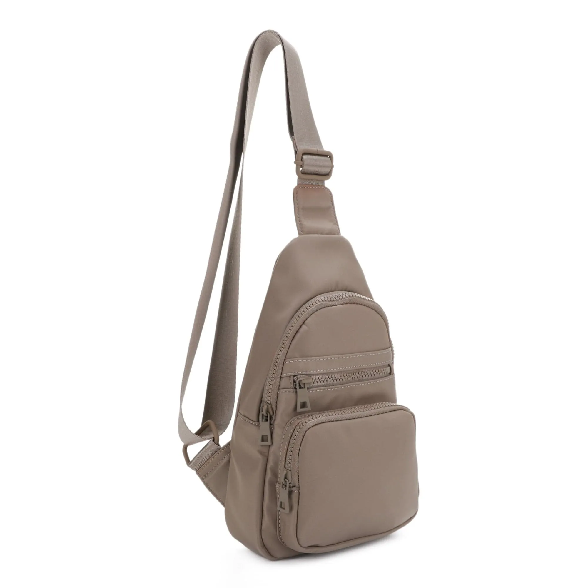 YL20534 Kristen Nylon Multi Pocket Sling Bag